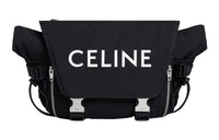 CELINE Polyamide Messenger Bag Shoulder Bag Men's Black Silver