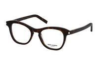 SAINT LAURENT Eyeglass Frames Unisex Dark Brown