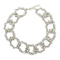 SAINT LAURENT Brass Necklaces Women's Silver