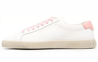 SAINT LAURENT Andy Low White Pink Women's