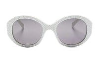 CELINE Oval Sunglasses Women's White
