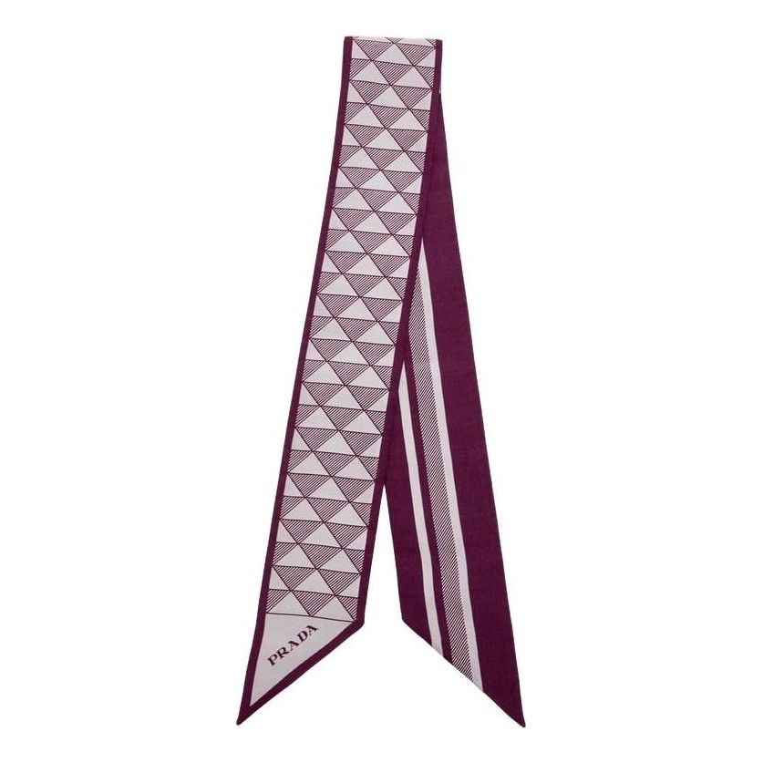 (WMNS) PRADA FW25 Jacquard Silk Scarf 'Purple' 1FF008-2C81-F0203