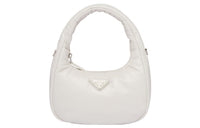 PRADA Soft Padded Nappa Leather Mini Bag White