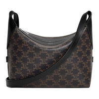 CELINE Calfskin Shoulder Bag Women's Black