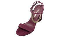 CHANEL Strap Sandals Women's Burgundy