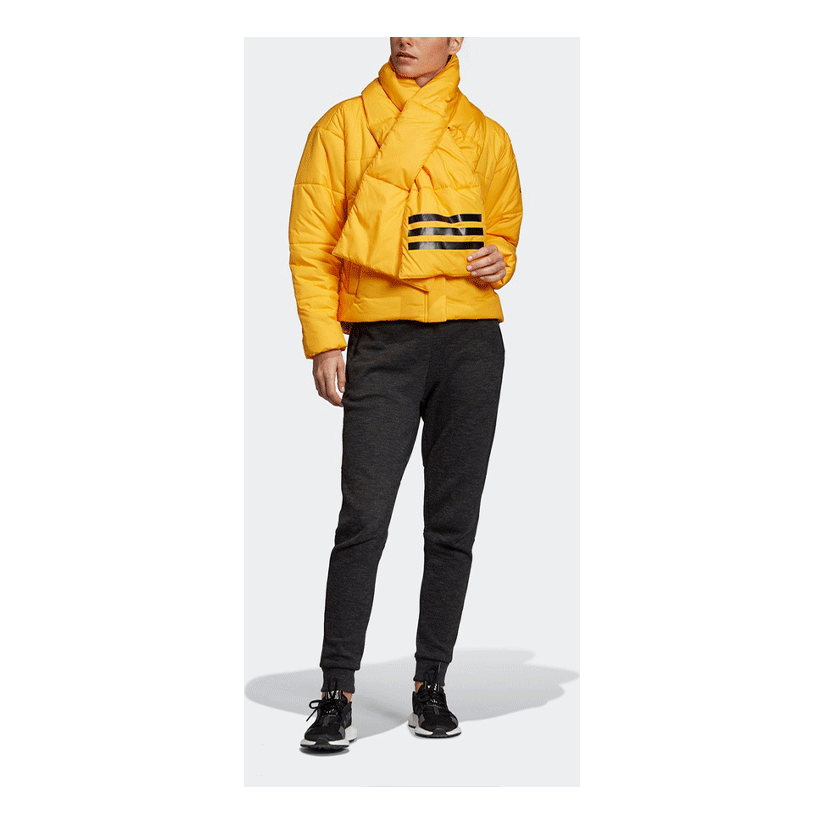 (WMNS) adidas Big Baffle Bomber Jacket Asia Sizing 'Yellow' DZ1509