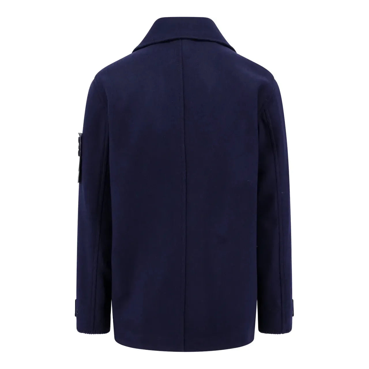 STONE ISLAND Logo Patch Double Breasted Jacket 'Navy' 791543030-V0028