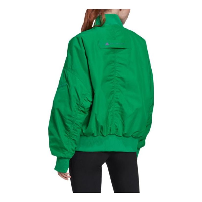 (WMNS) adidas by Stella McCartney Woven Bomber Jacket Asia Sizing 'Green' HI0926