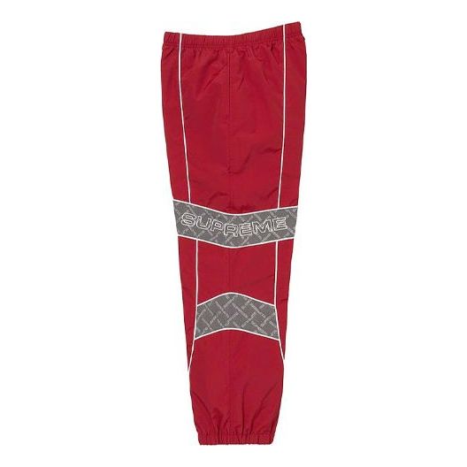 Supreme Jacquard Panel Track Pants 'Red Grey' SUP-FW22-090