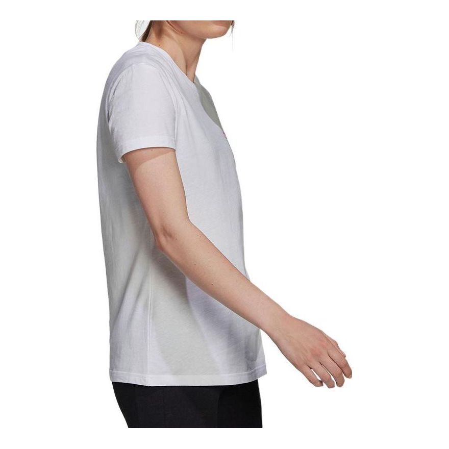 (WMNS) adidas Heart Graphic T-Shirt Asia Sizing 'White' H14681