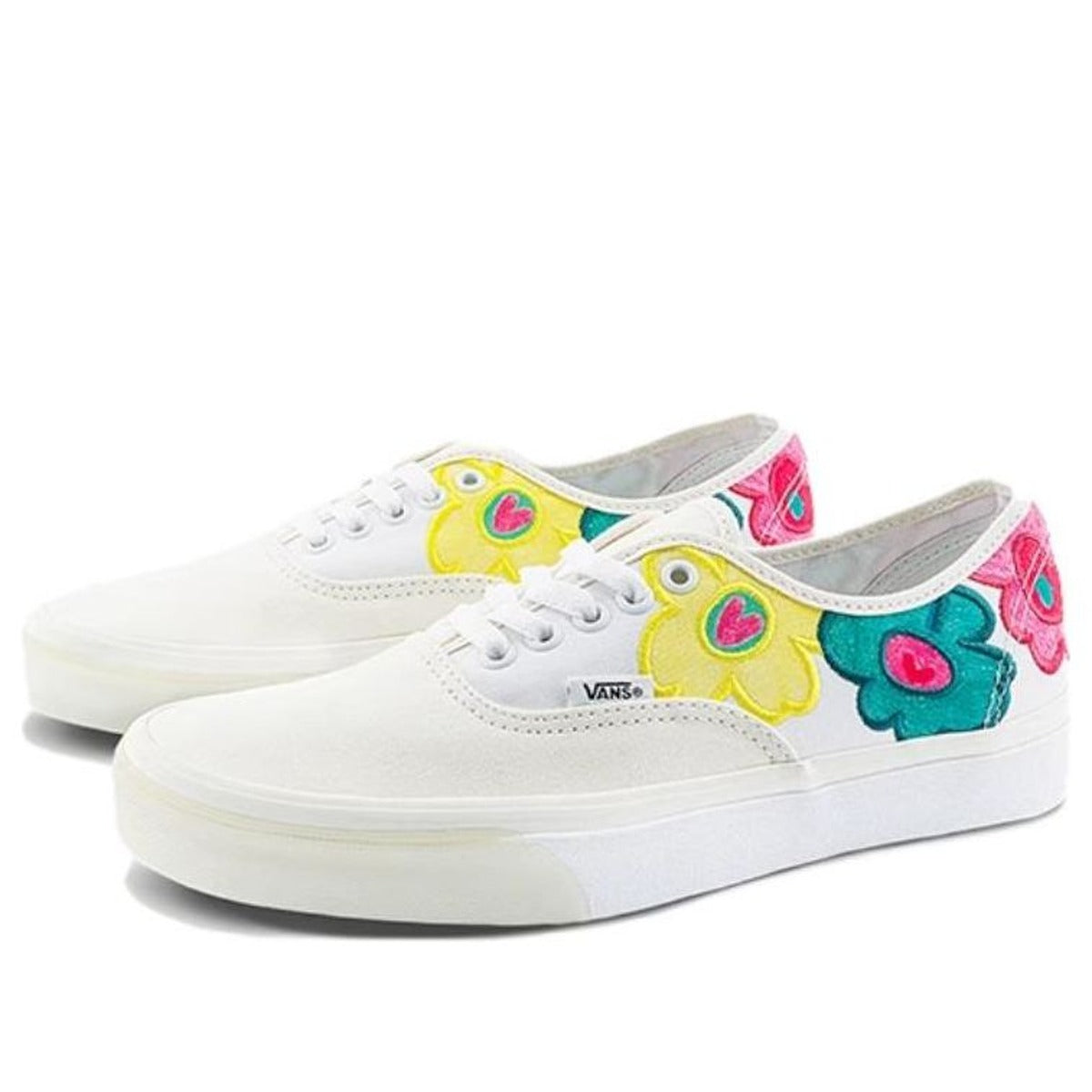 Vans Authentic x THE MUSEUM VISITOR 'White Yellow Pink' VN000CRTBPH