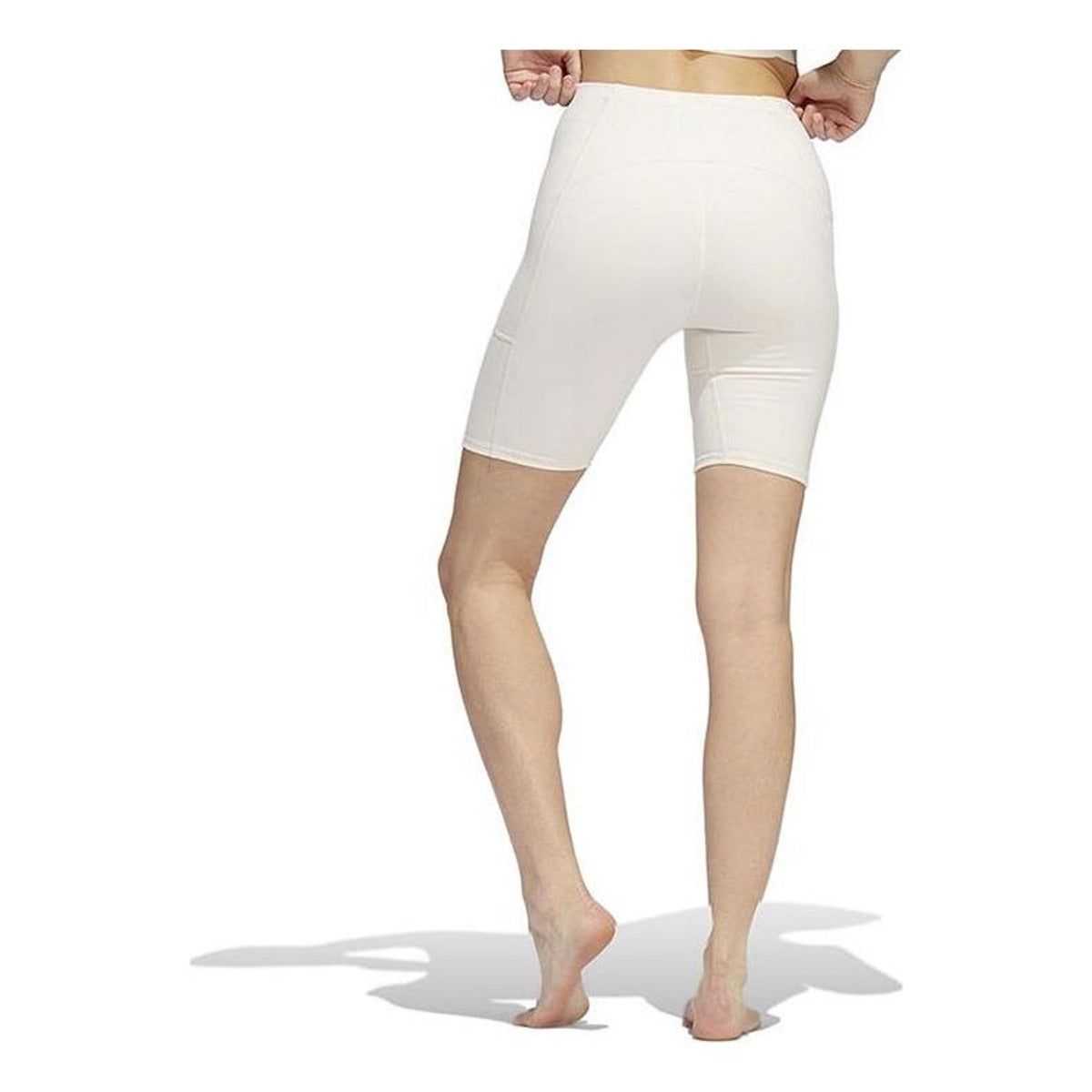 (WMNS) adidas Yoga 4 Elements Studio Pocket Short Tights Asia Sizing 'White' HD4483