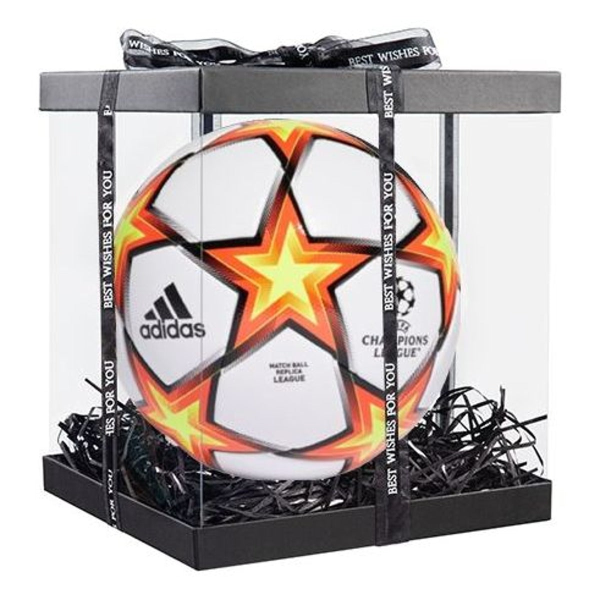 adidas UCL League Pyrostorm Ball 'White Orange' GT7788