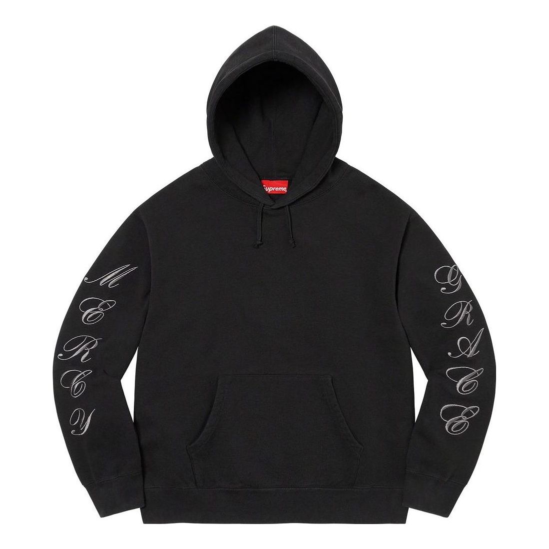 Supreme Patches Spiral Hooded Sweatshirt 'Black White' SUP-SS23-199