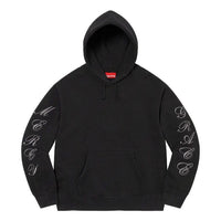 Supreme Patches Spiral Hooded Sweatshirt 'Black White' SUP-SS23-199