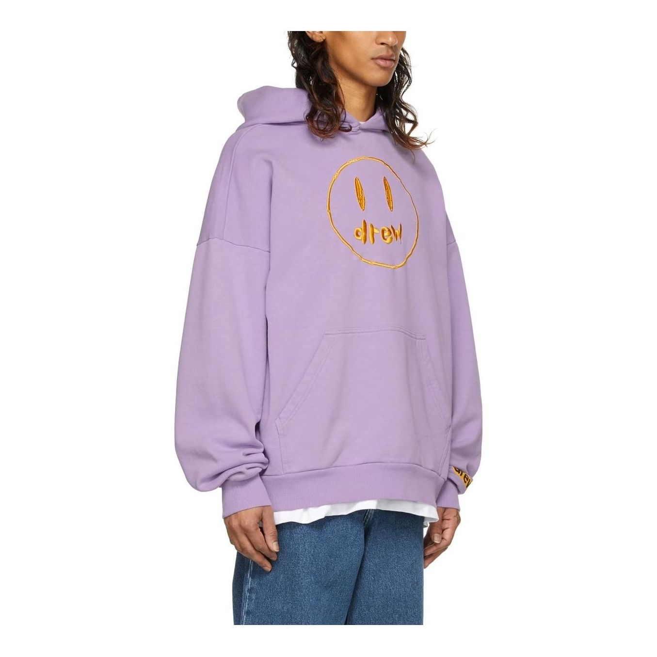 Drew House SSENSE Exclusive Painted Mascot Hoodie 'Lavender' 221454M202000