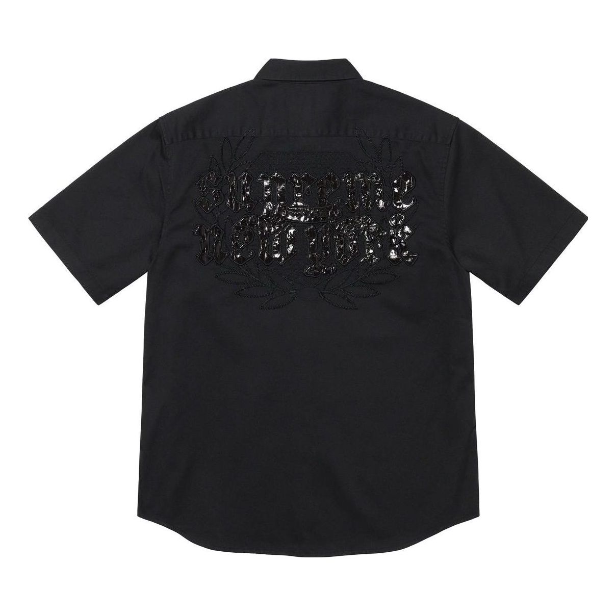 Supreme Croc Patch S/S Wort Shirt 'Black' SUP-SS23-097