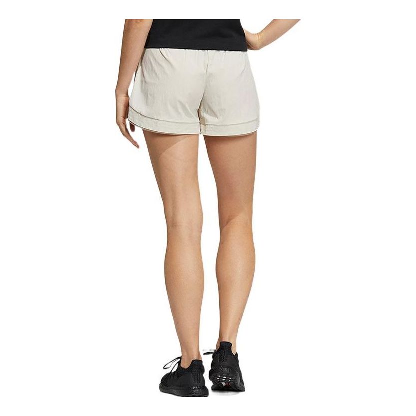 (WMNS) adidas Logo Elastic Waist Athletic Shorts Asia Sizing 'White' HE9954