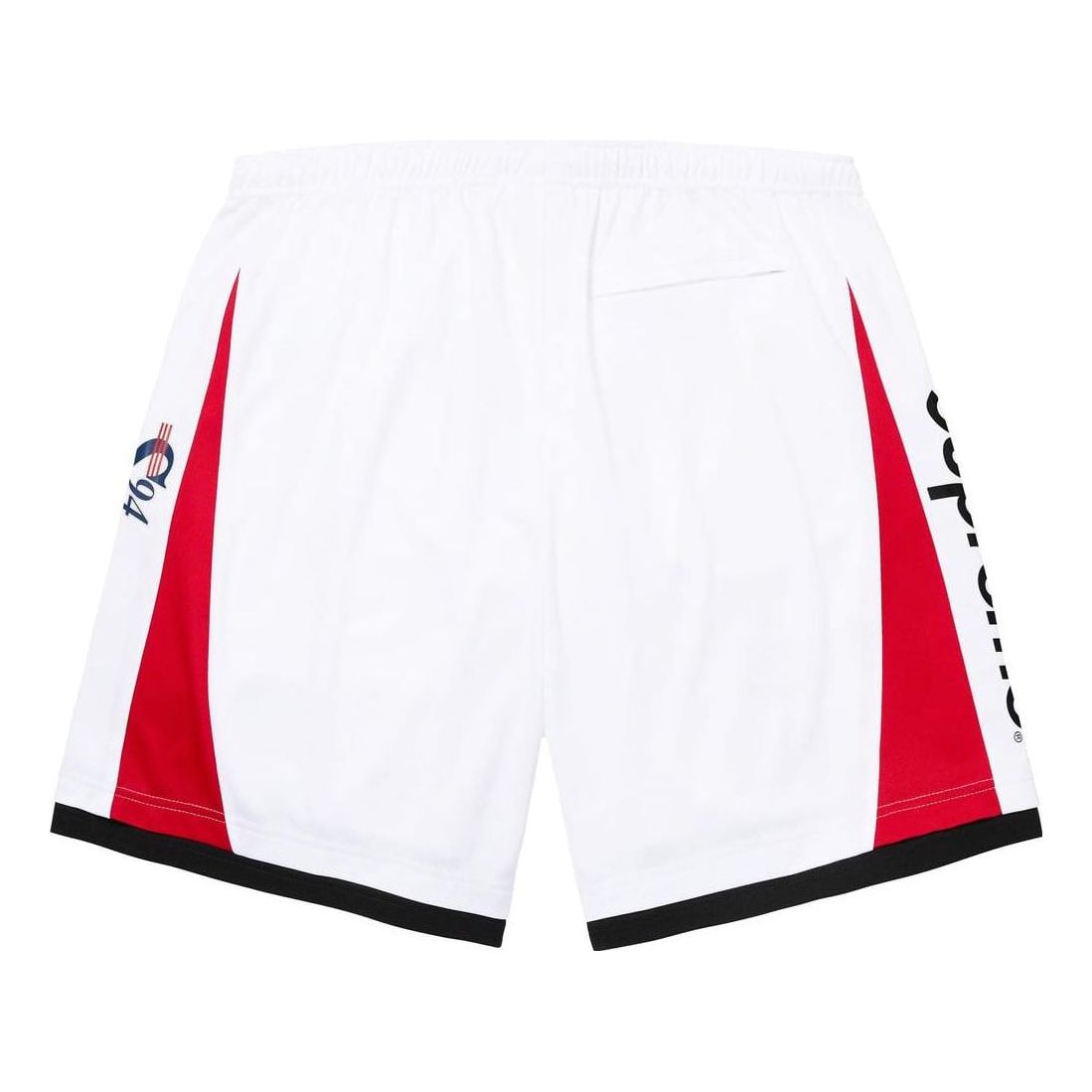 Supreme Soccer Shorts 'White Black Red' SUP-FW23-022