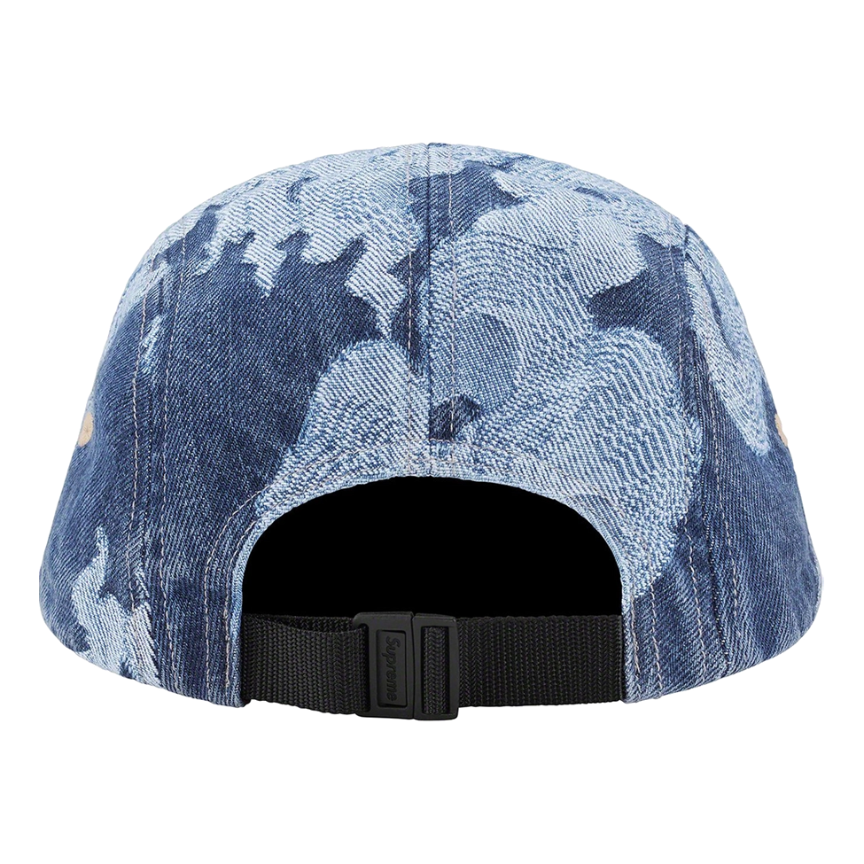 Supreme Flames Jacquard Denim Camp Cap 'Teal' SUP-SS23-2261