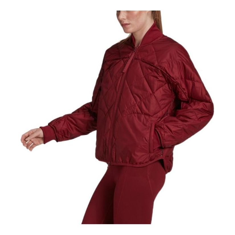 (WMNS) adidas Karlie Kloss Light Padded Jacket Asia Sizing 'Burgundy' GT5989