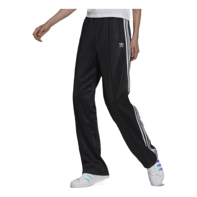(WMNS) adidas Adicolor Classics High-Shine Straight-Leg Track Pants Asia Sizing 'Black White' HF7528