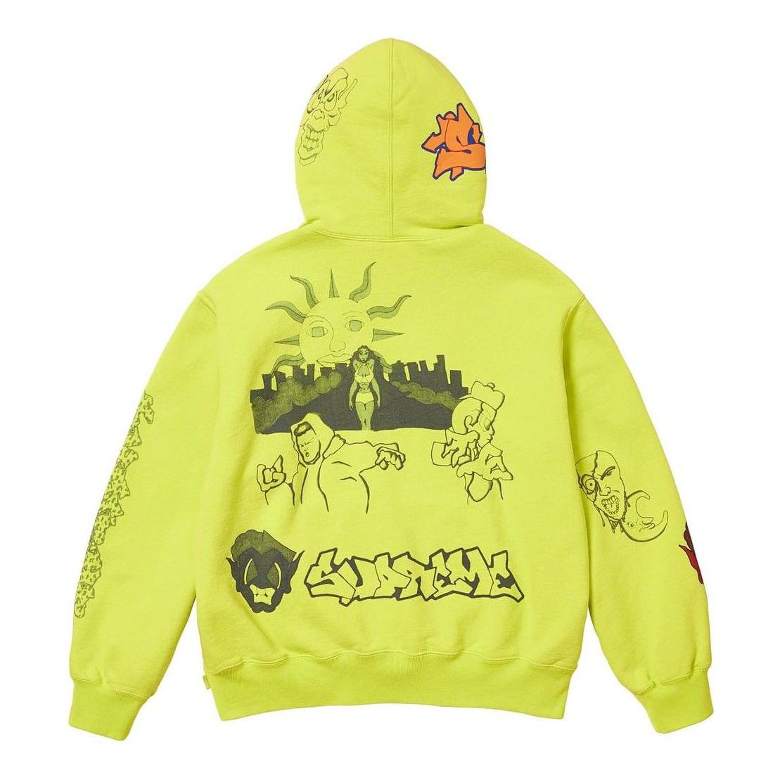 Supreme Sunrise Hooded Sweatshirt 'Yellow Multi-Color' SUP-FW23-042