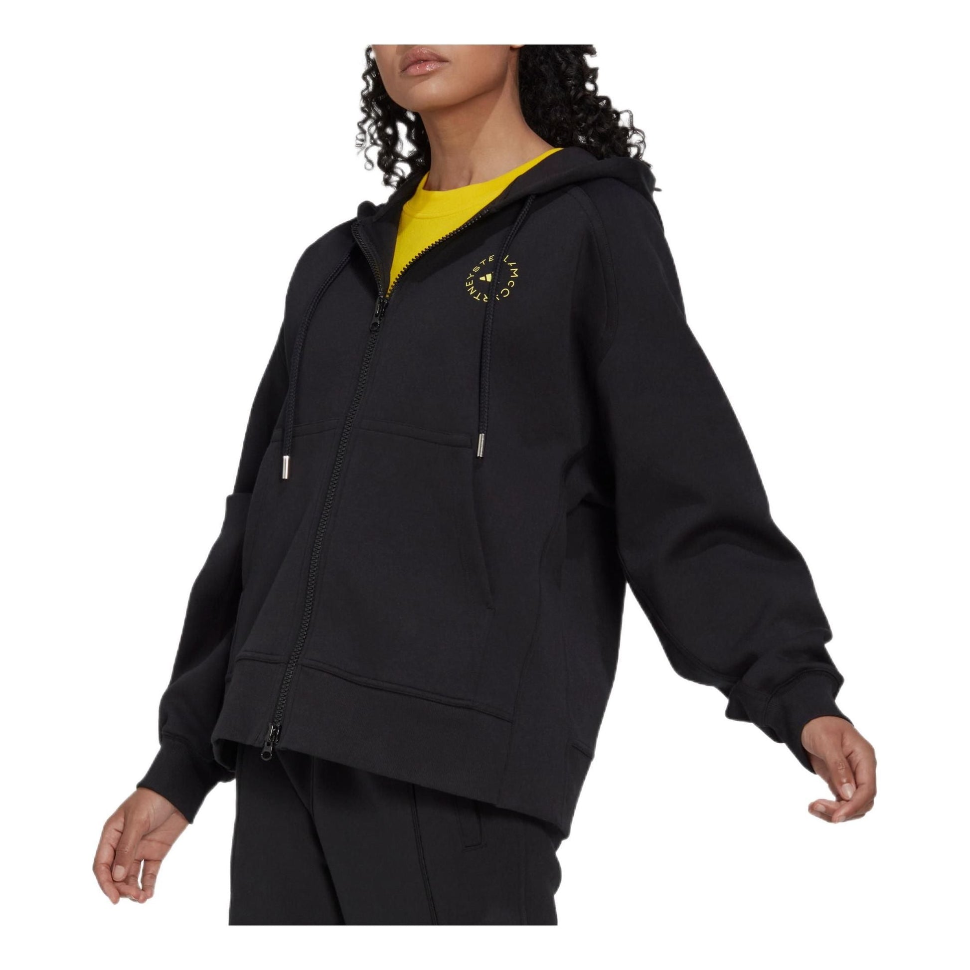 (WMNS) adidas by Stella McCartney Full-Zip Hoodie Asia Sizing 'Black' HI6061