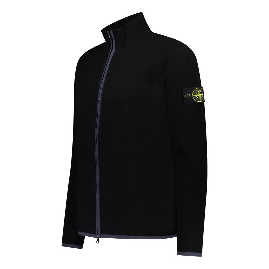 STONE ISLAND Logo Patch Zipped Jumper 'Black' 7915503A1-V0029