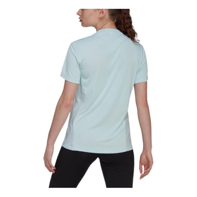 (WMNS) adidas Own the Run T-Shirt Asia Sizing 'Blue' HL1481