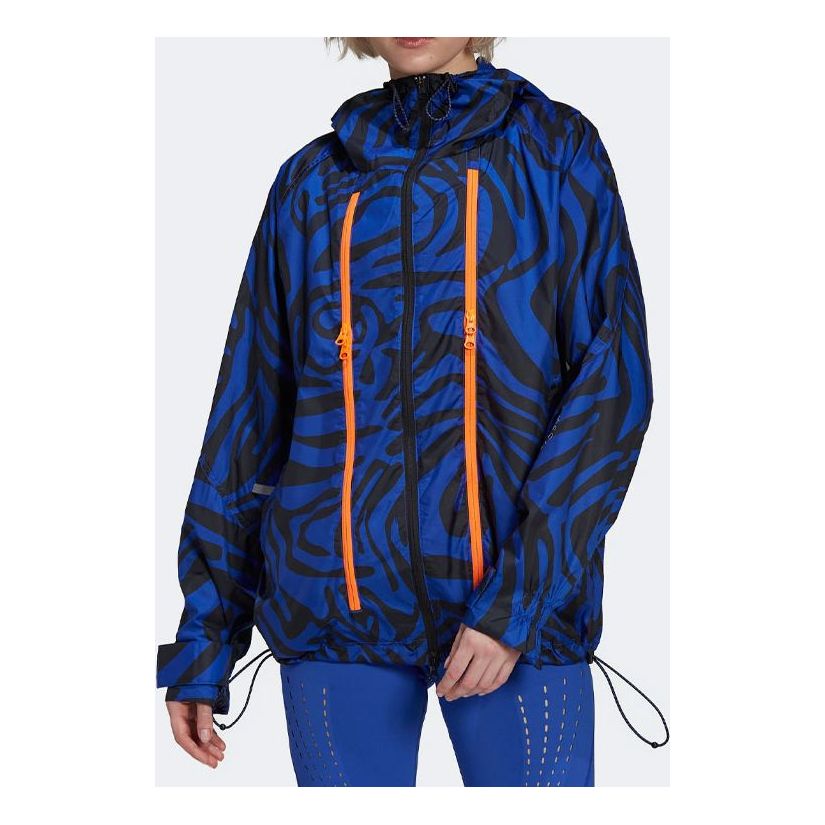 (WMNS) adidas By Stella McCartney Agent Of Kindness Windproof Jacket Asia Sizing 'Blue Orange' H59288