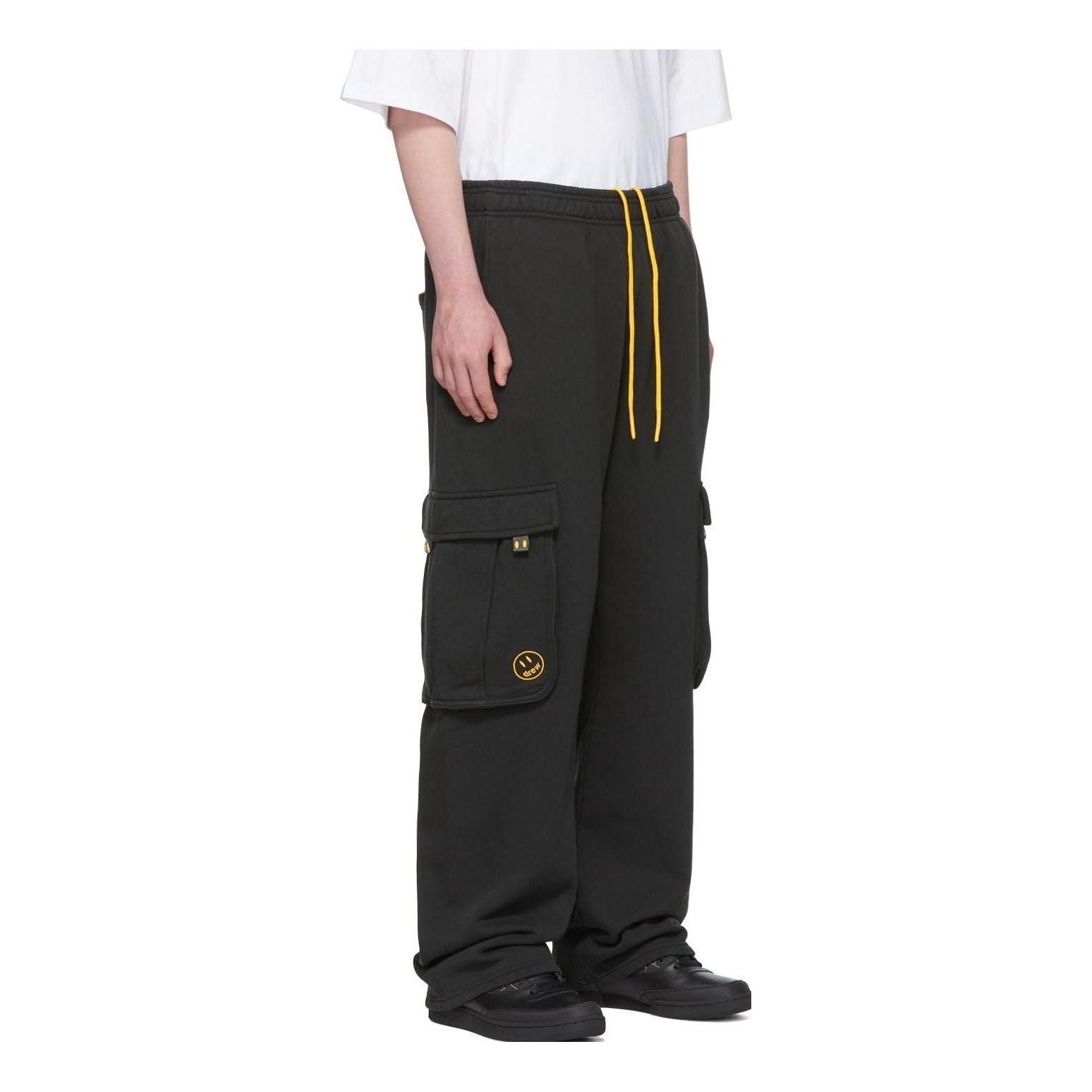 Drew House Ssense Exclusive Cartoon Cargo Sweatpants 'Black' DR-FW22-247