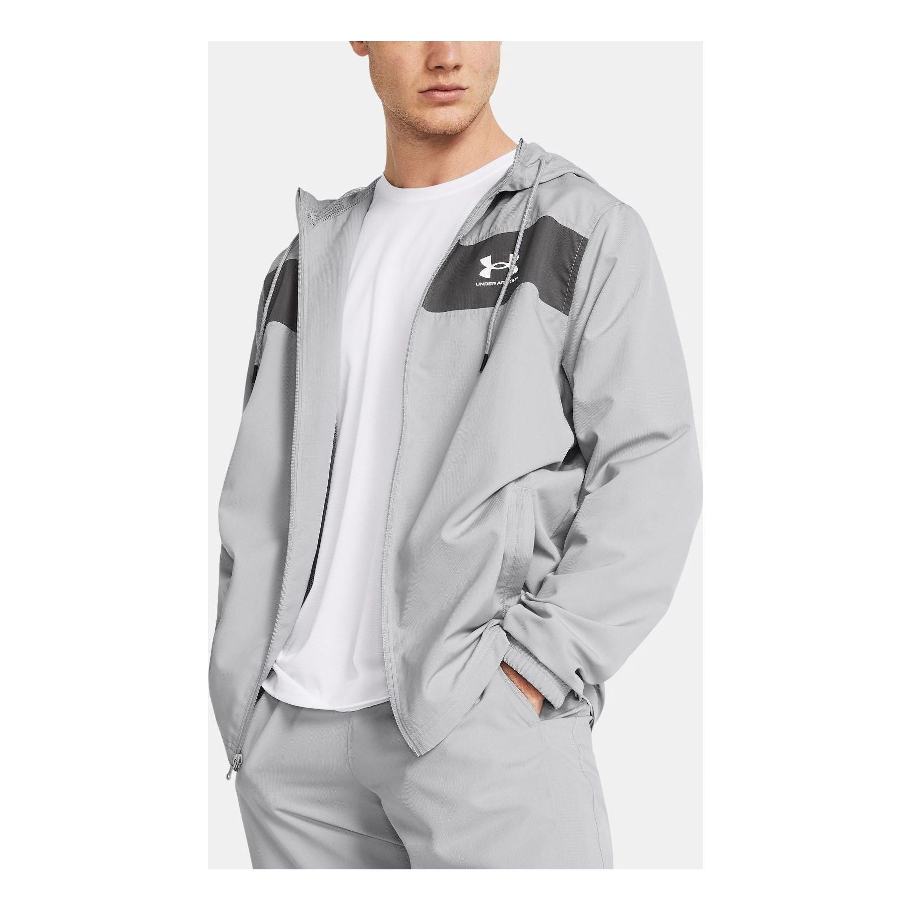 Under Armour Sportstyle Windbreaker Jacket 'Grey' 1361621-012