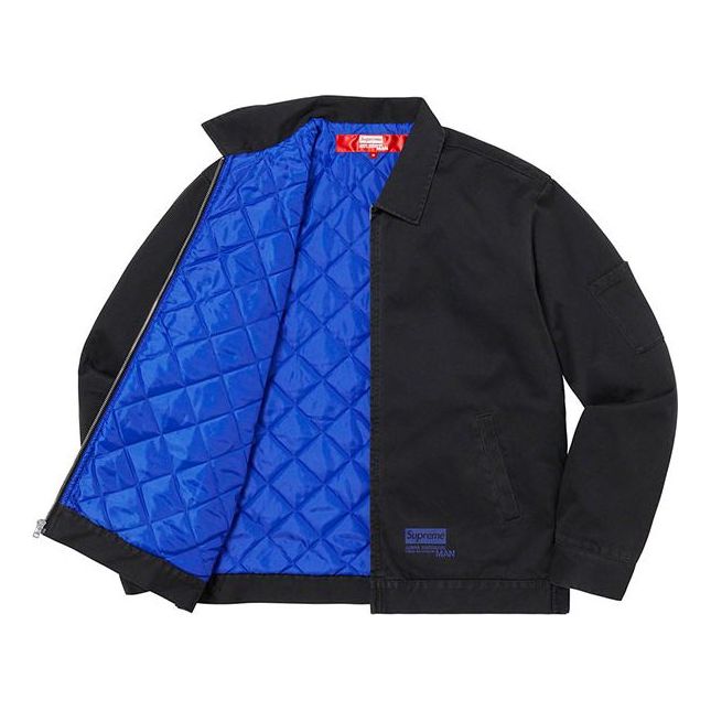 Supreme x JUNYA WATANABE COMME des GARONS MAN Printed Work Jacket 'Black Navy' SUP-FW21-284