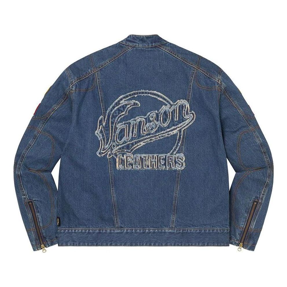 Supreme x Vanson Leathers Cordura Denim Jacket 'Blue' SUP-FW22-744