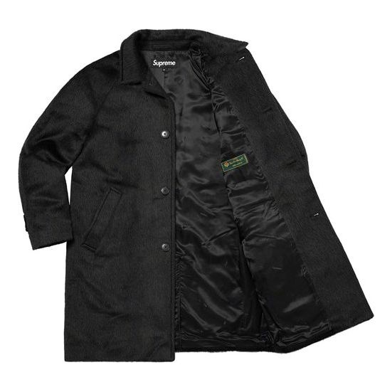 Supreme Alpaca Overcoat 'Black' SUP-FW21-336