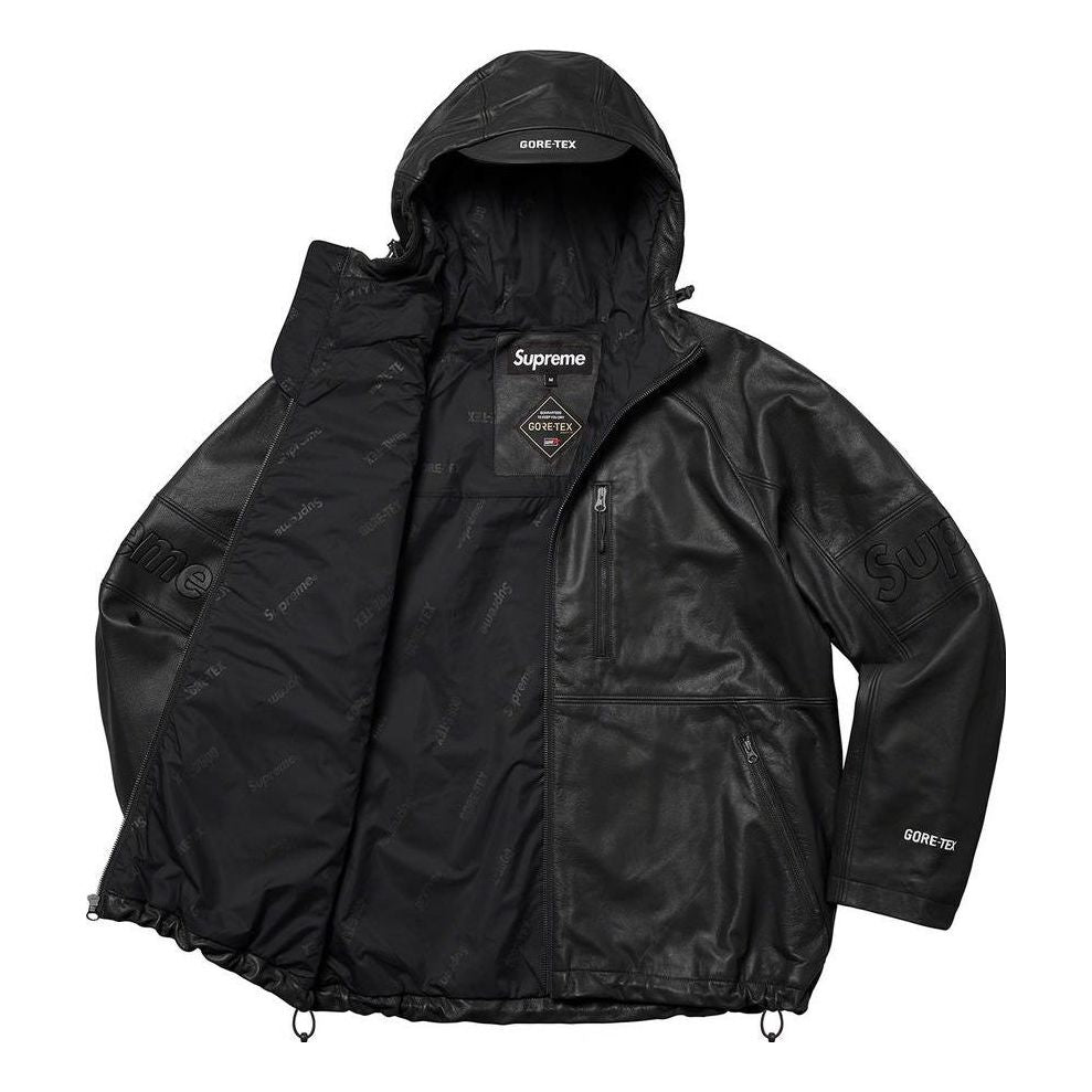 Supreme GORE-TEX Leather Jacket 'Black' SUP-SS22-263