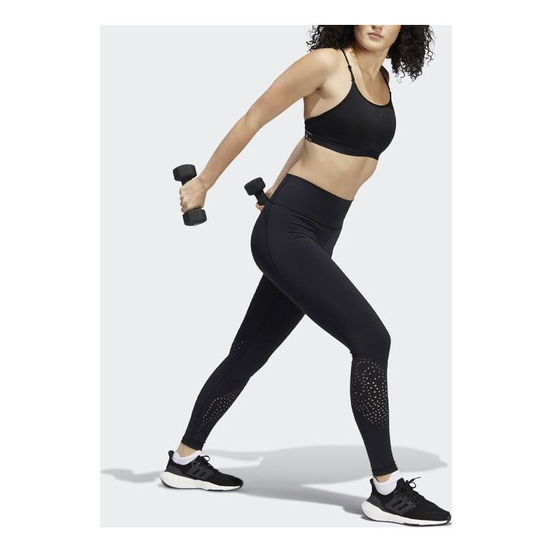 (WMNS) adidas Aeroreact Training Light-Support Bra Asia Sizing 'Black' HB9884