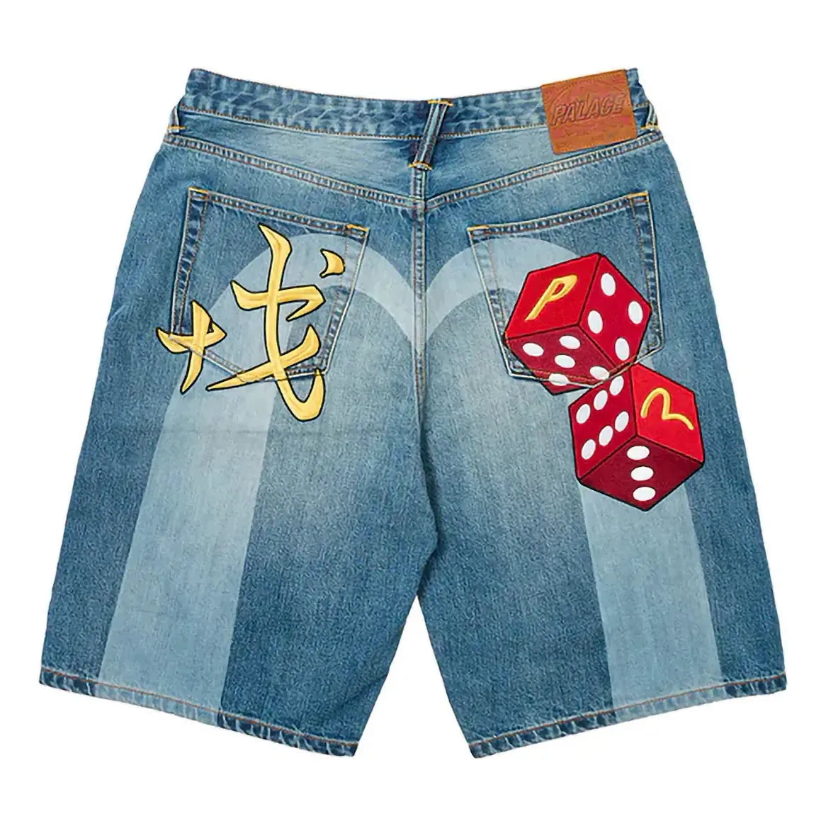 Palace x Evisu Long Denim Short 'Light Wash' 2ESPAM4DS1152XXDNINDL