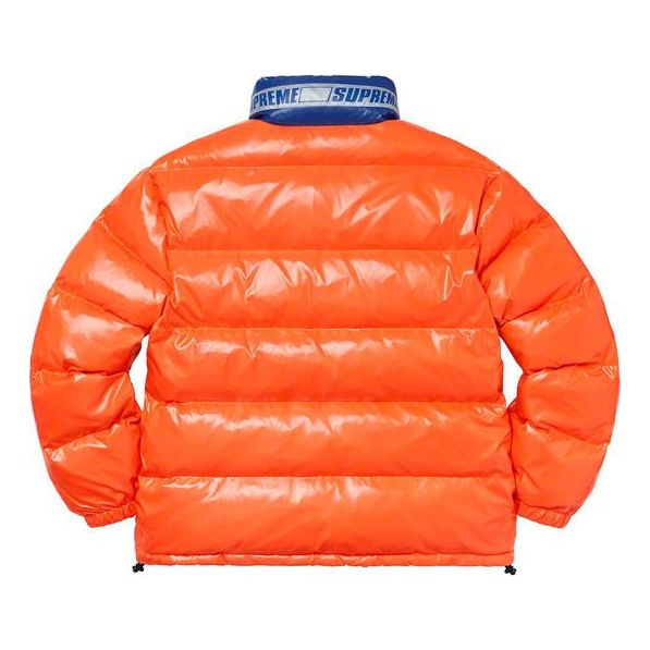 Supreme Shiny Reversible Puffy Jacket 'Blue Orange' SUP-SS20-165