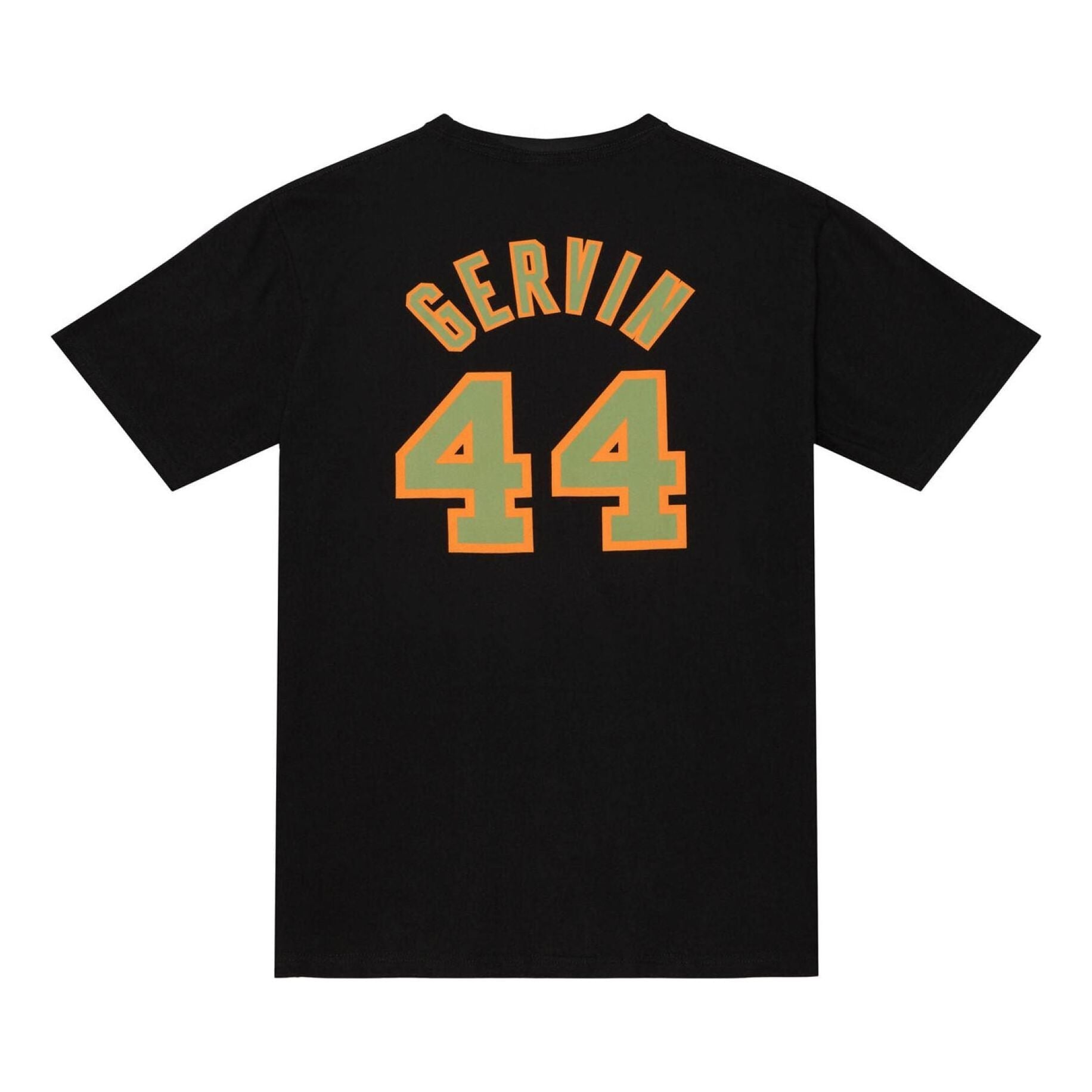 Mitchell & Ness x NBA San Antonio Spurs Script T-shirt 'George Gervin 44' BNN3DP22083-SASBLCKGGE