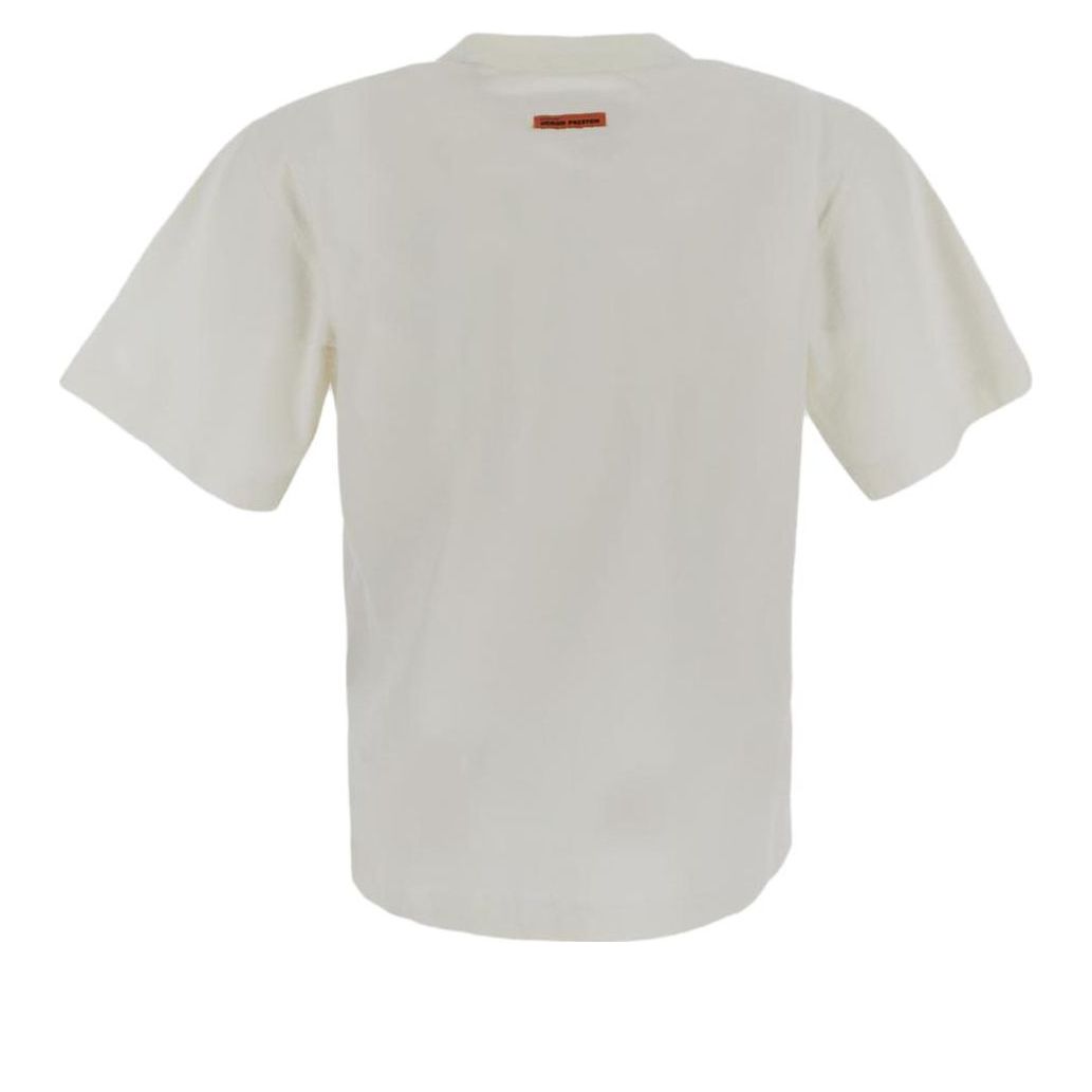 Heron Preston Logo Short-Sleeve T-Shirt 'White Black' HWAA032C99JER0040110
