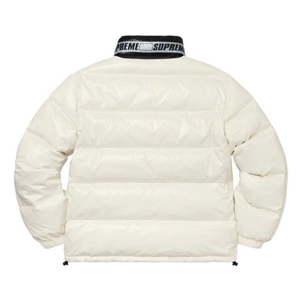 Supreme Shiny Reversible Puffy Jacket 'White Black' SUP-SS20-163