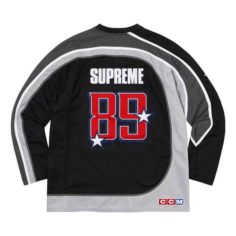 Supreme x CCM All Stars Hockey Jersey 'Black Grey Red' SUP-FW22-763