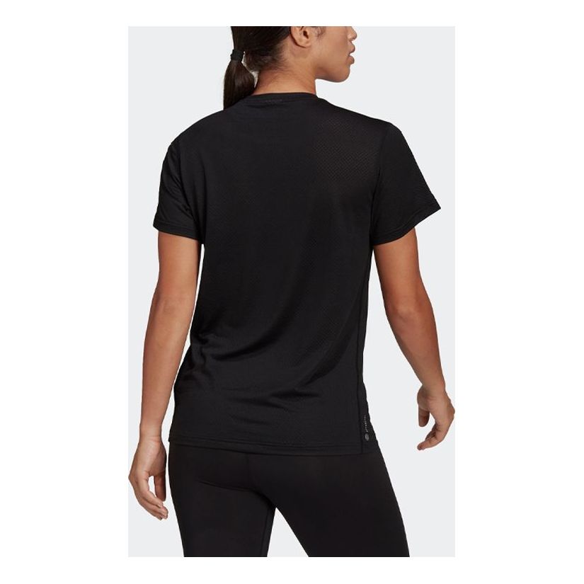 (WMNS) adidas Own the Run Cooler T-Shirt Asia Sizing 'Black' H59273