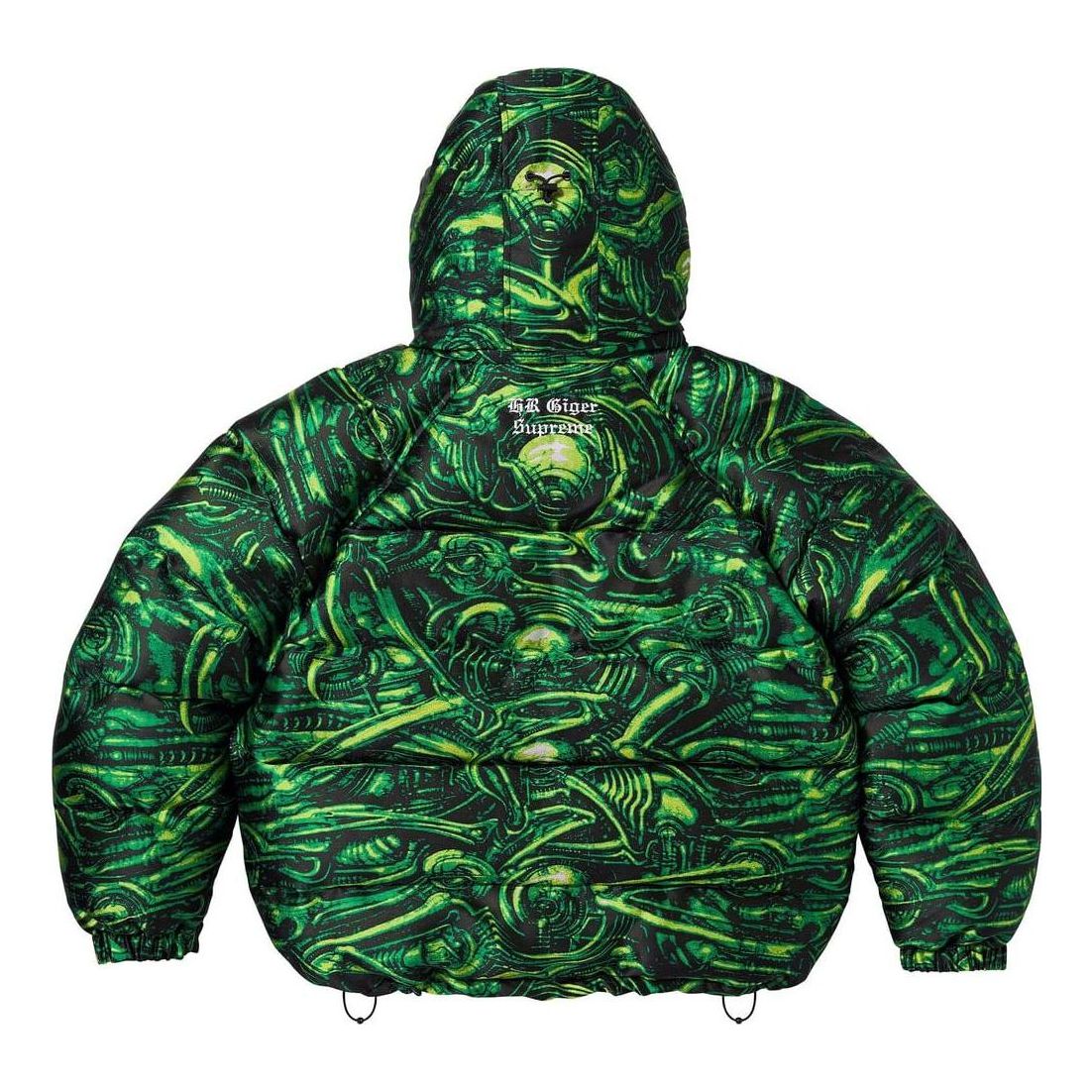 Supreme x H.R. Giger Jacquard Down Puffer Jacket 'Green Black' SUP-FW23-141
