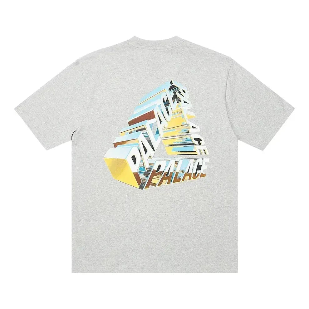 Palace SS23 Tri-Chrome T-Shirt 'Grey Marl' P24TS092
