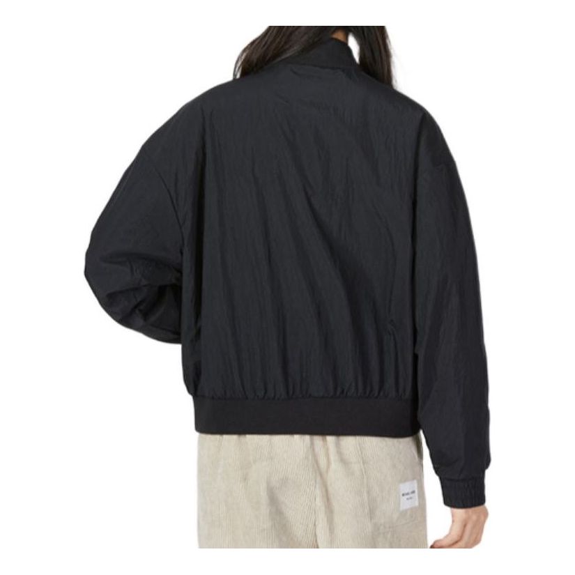 (WMNS) adidas Must Have Woven Bomber Asia Sizing 'Black' HM7071