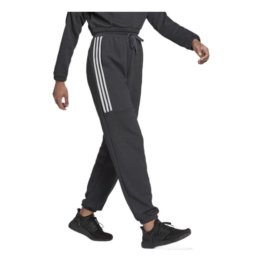 (WMNS) adidas Hyperglam High-Rise Sweatpants Asia Sizing 'Black' HC2919