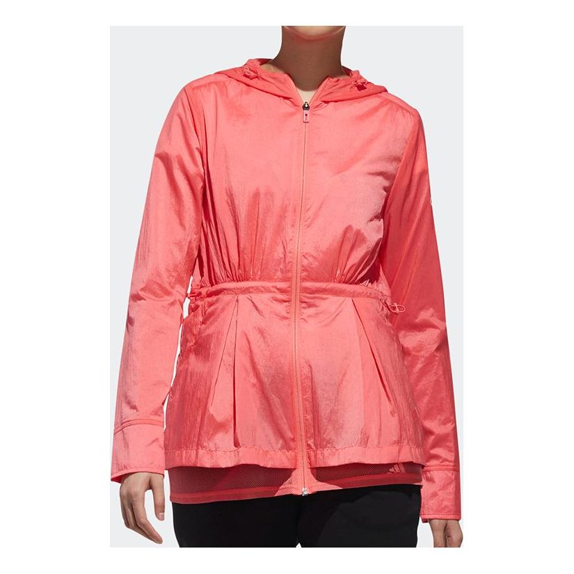 (WMNS) adidas Windbreaker Asia Sizing 'Red' EA3107